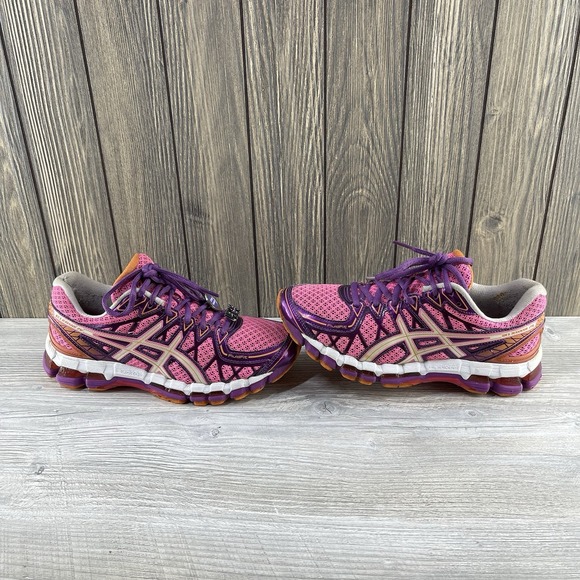 ASICS GEL-Kayano 20 Anniversary Running Shoes T3N7N Women 7.5 Pink Purple Orange - Picture 1 of 16